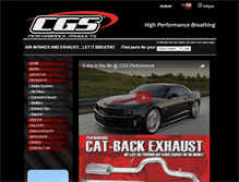 Tablet Screenshot of cgsmotorsports.com